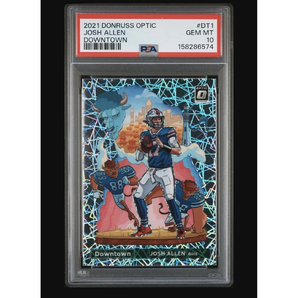 2021 Panini Donruss Optic Downtown Josh Allen PSA 10 Gem SSP